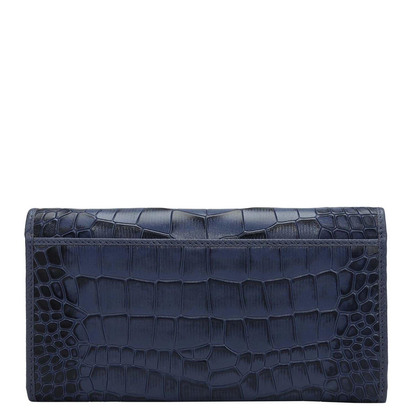 Croco Leather Ladies Wallet - Stardust