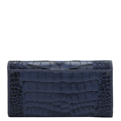 Croco Leather Ladies Wallet - Stardust