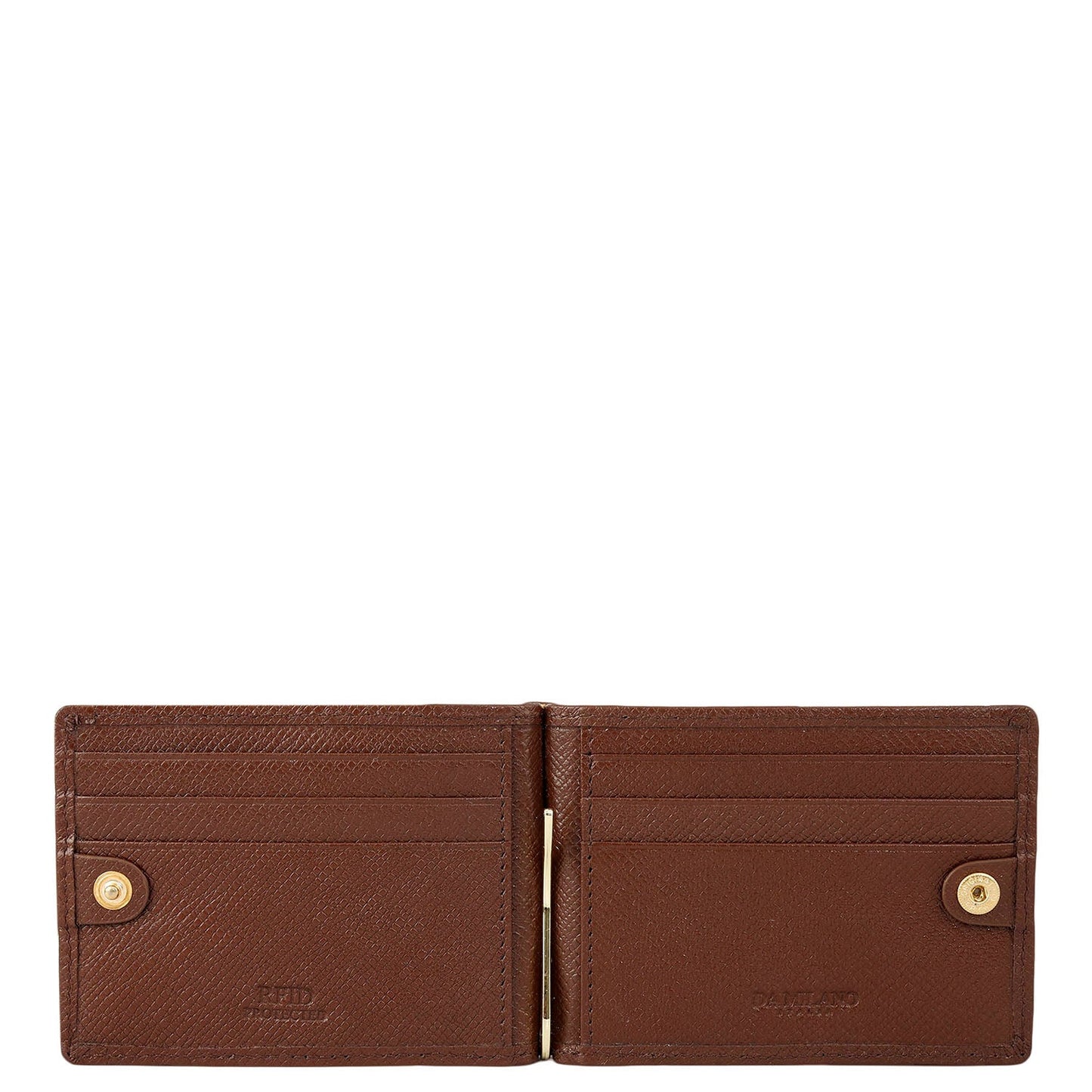 Croco Franzy Leather Money Clip - Date