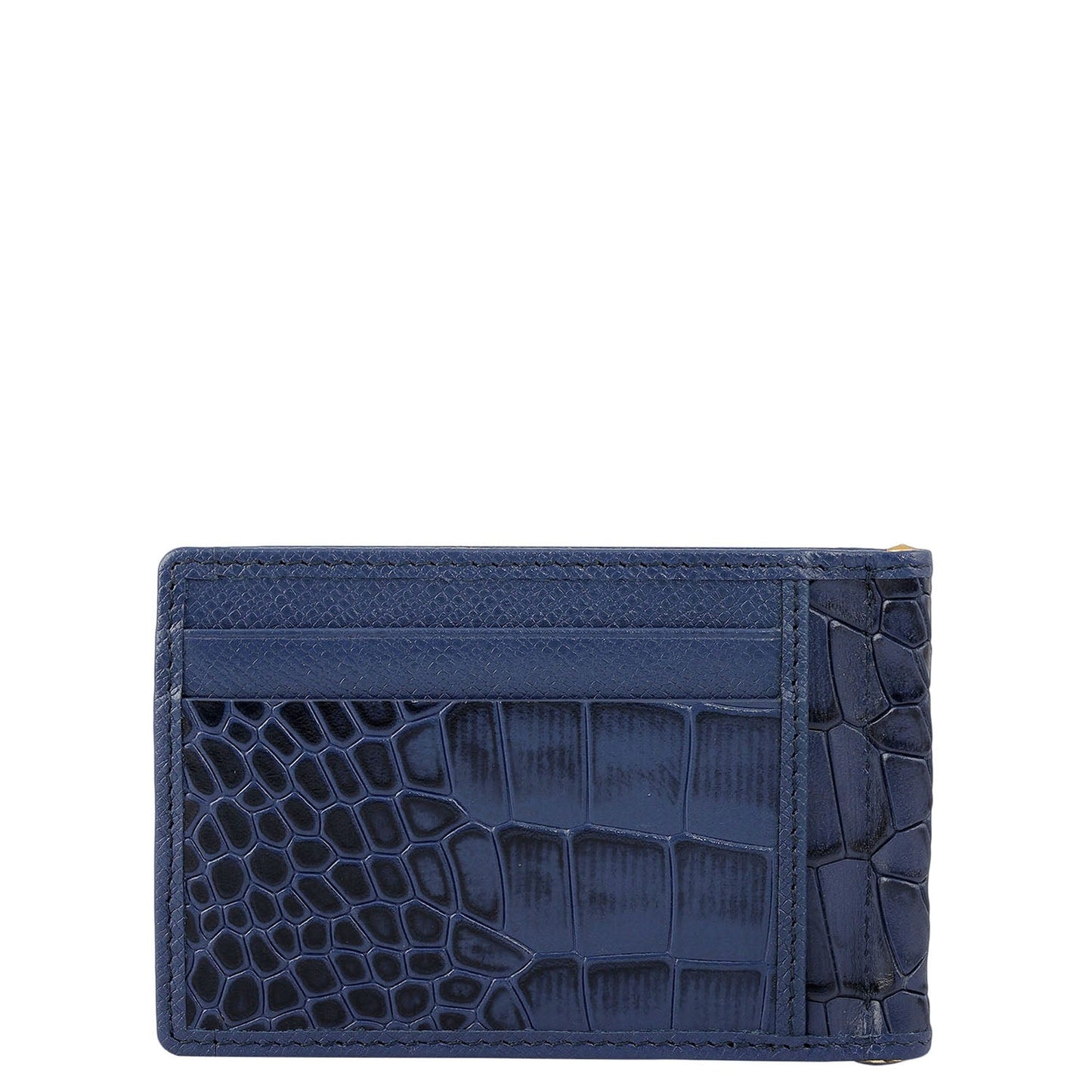 Croco Franzy Leather Money Clip - Stardust