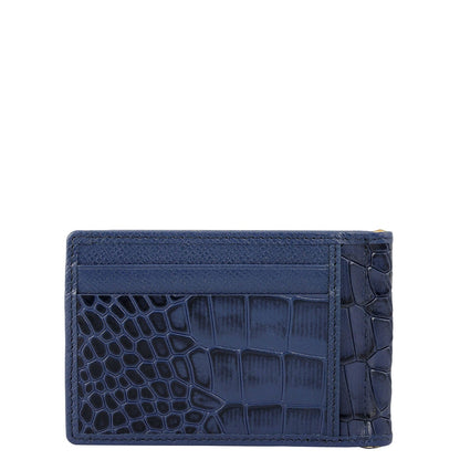 Croco Franzy Leather Money Clip - Stardust