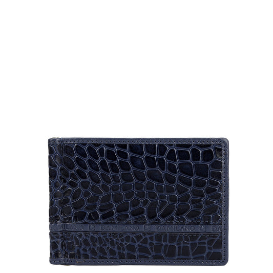 Croco Leather Money Clip - Stardust