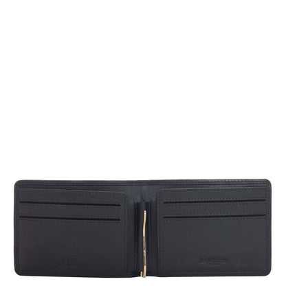 Calf Leather Money Clip - Navy