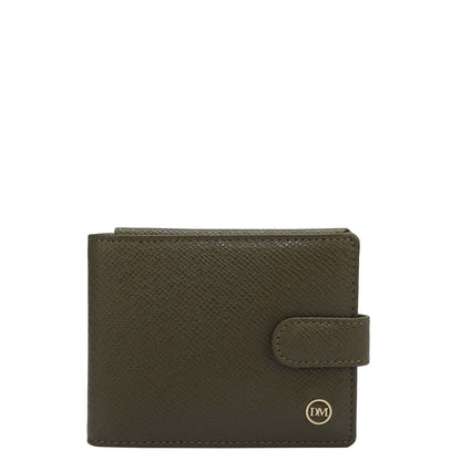Franzy Leather Money Clip - Military Green