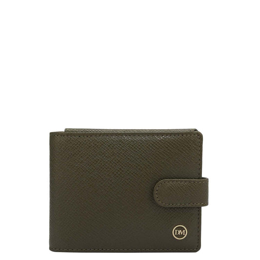 Franzy Leather Money Clip - Military Green