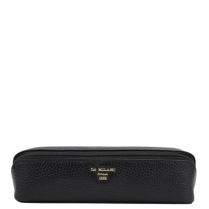 Wax Leather Multi Pouch - Black