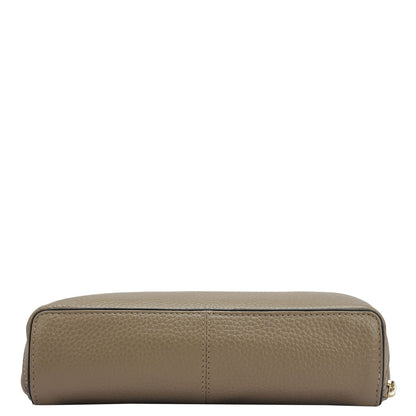 Wax Leather Multi Pouch - Greyish Taupe