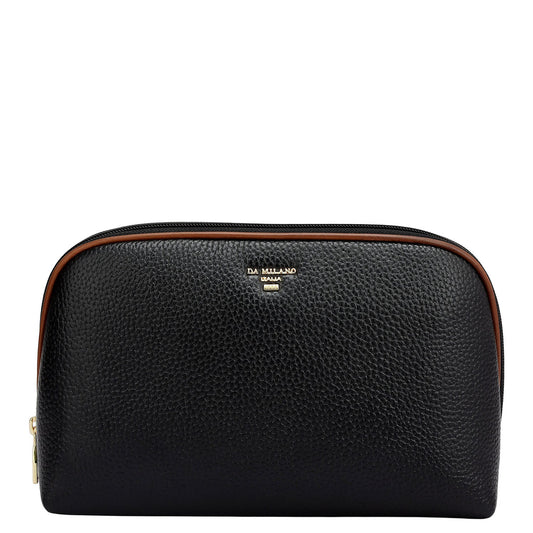 Wax Leather Multi Pouch - Black