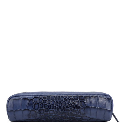 Croco Franzy Leather Multi Pouch - Stardust