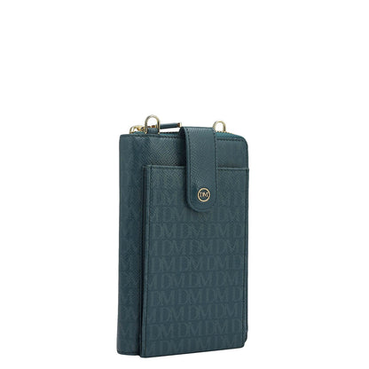 Monogram Leather Crossbody - Octane