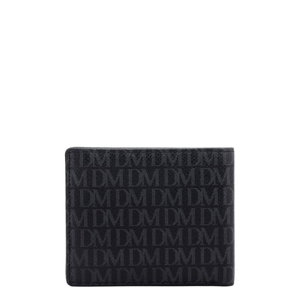 Black Bifold Leather Mens Wallet