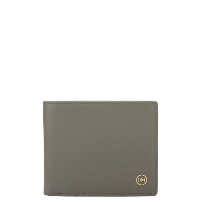 Grey Bifold Leather Mens Wallet