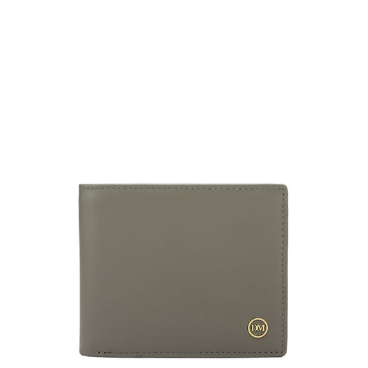 Grey Bifold Leather Mens Wallet