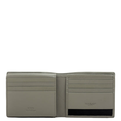 Grey Bifold Leather Mens Wallet
