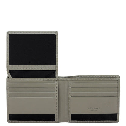 Grey Bifold Leather Mens Wallet