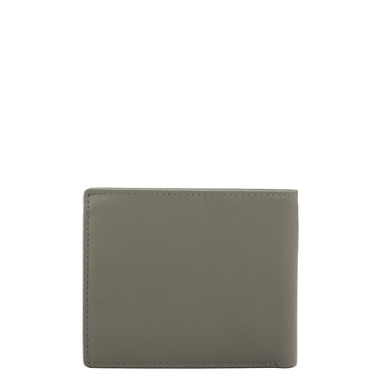 Grey Bifold Leather Mens Wallet