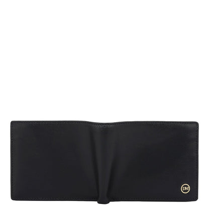 Black Bifold Leather Mens Wallet