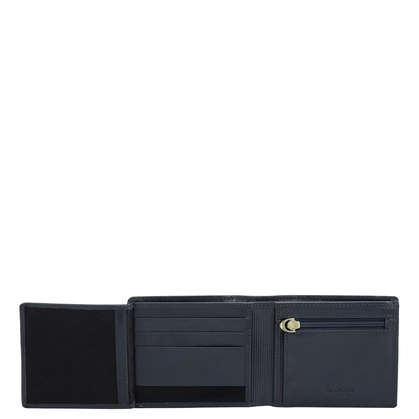 Navy Bifold Leather Mens Wallet
