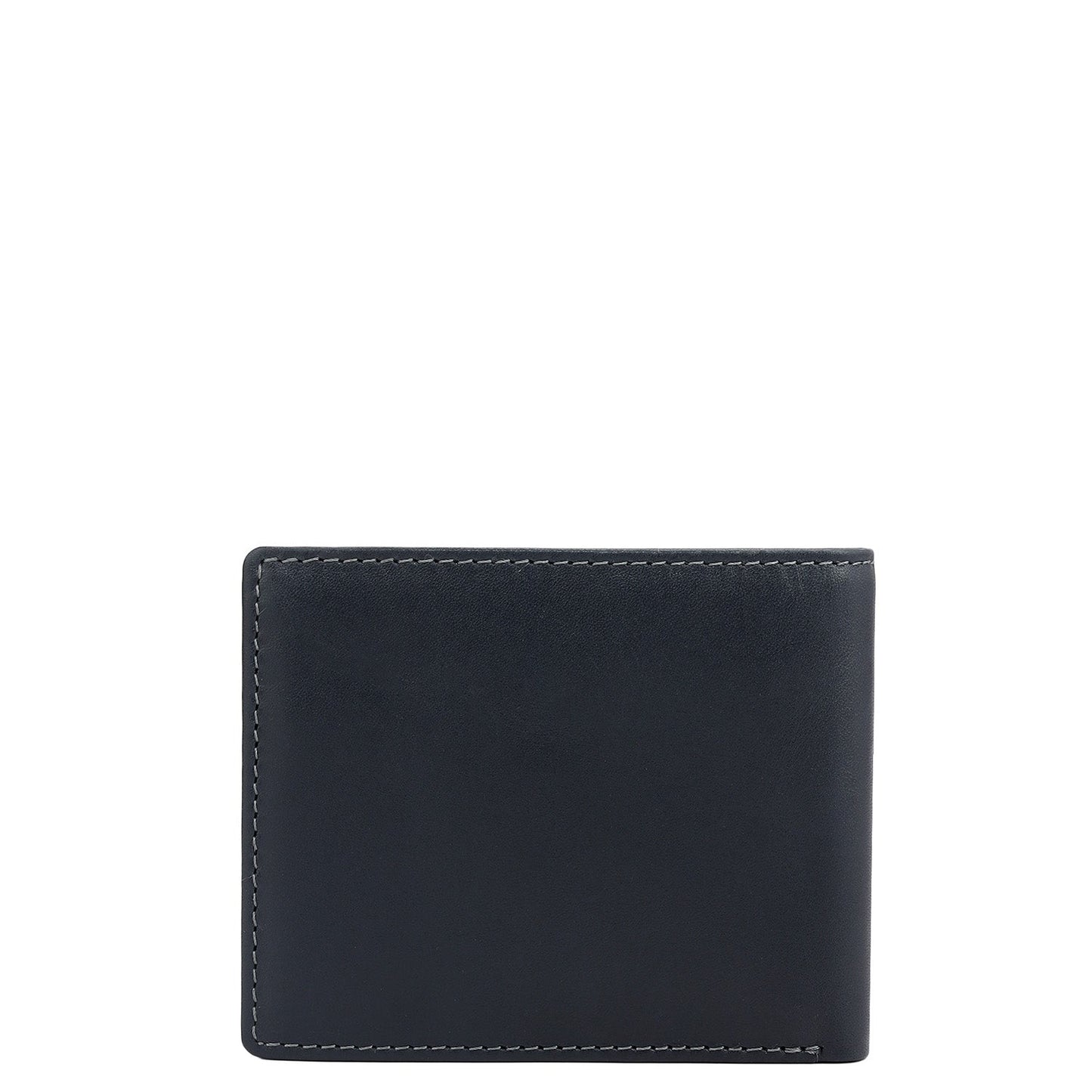 Navy Bifold Leather Mens Wallet