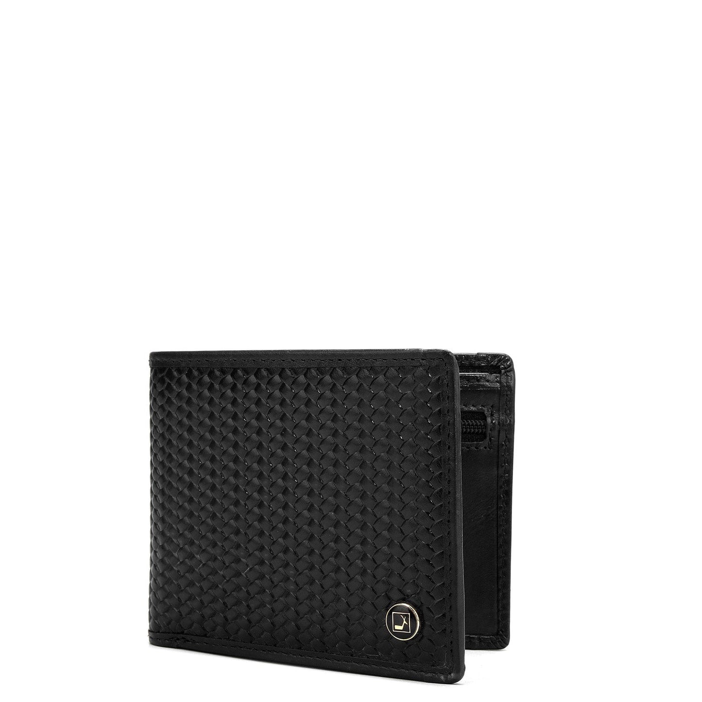Black Bifold Leather Mens Wallet