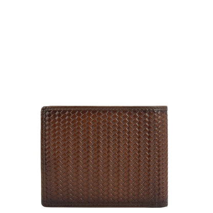 Cognac Bifold Leather Mens Wallet