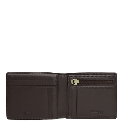 Brown Bifold Leather Mens Wallet