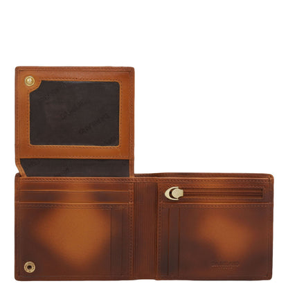 Honey Bifold Leather Mens Wallet