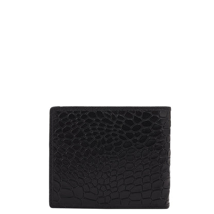 Black Bifold Leather Mens Wallet