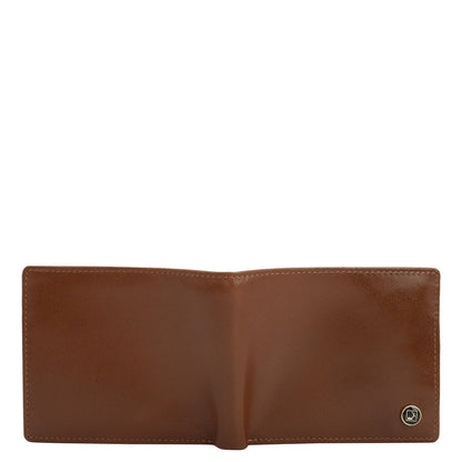 Cognac Bifold Leather Mens Wallet