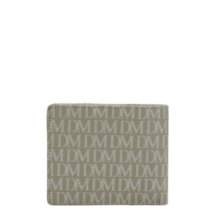 Stone Grey Bifold Leather Mens Wallet