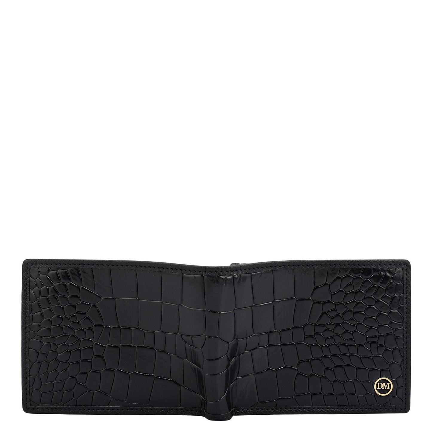 Black Bifold Leather Mens Wallet