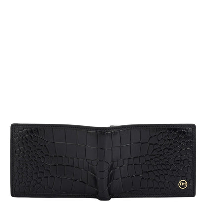 Black Bifold Leather Mens Wallet