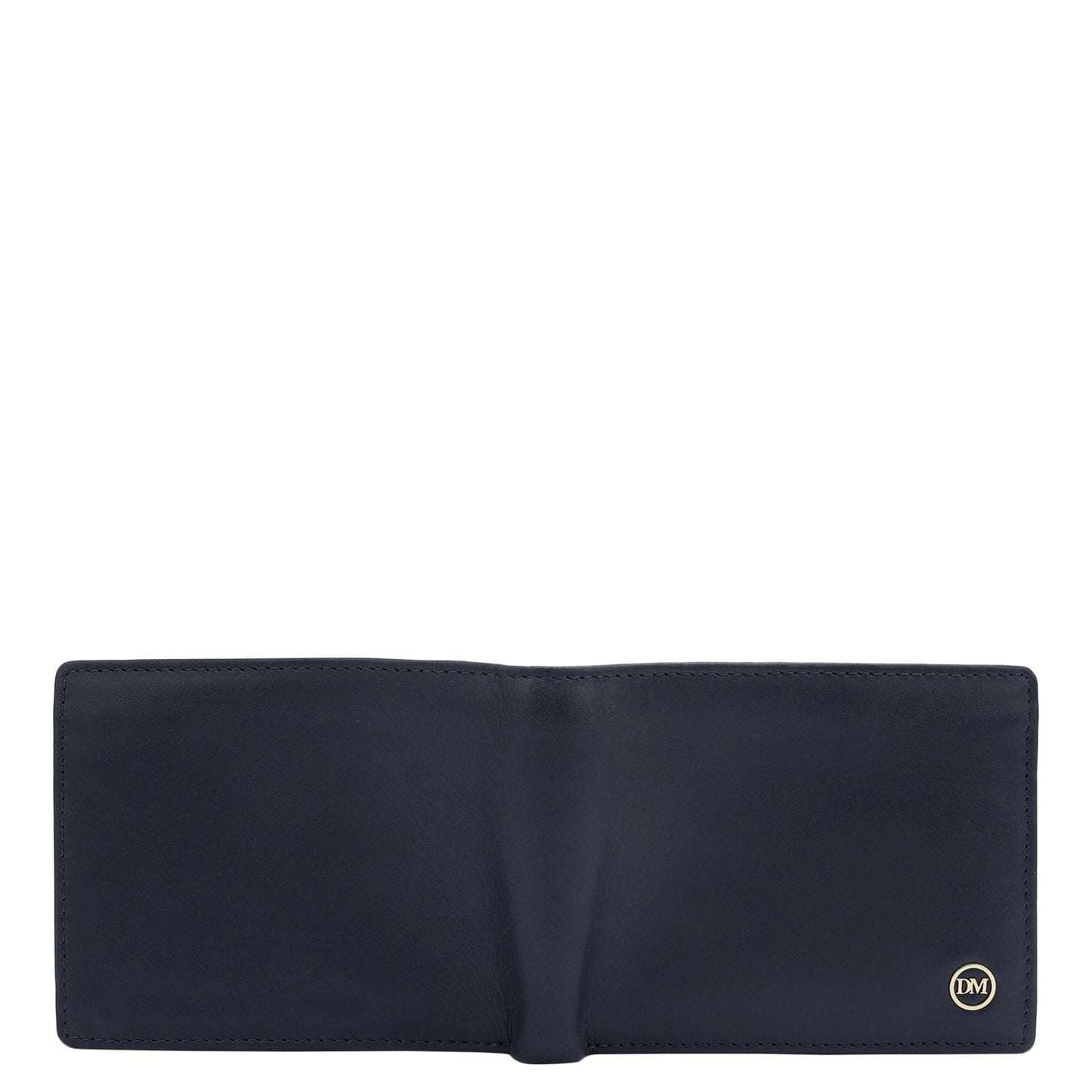 Calf Leather Mens Wallet - Navy
