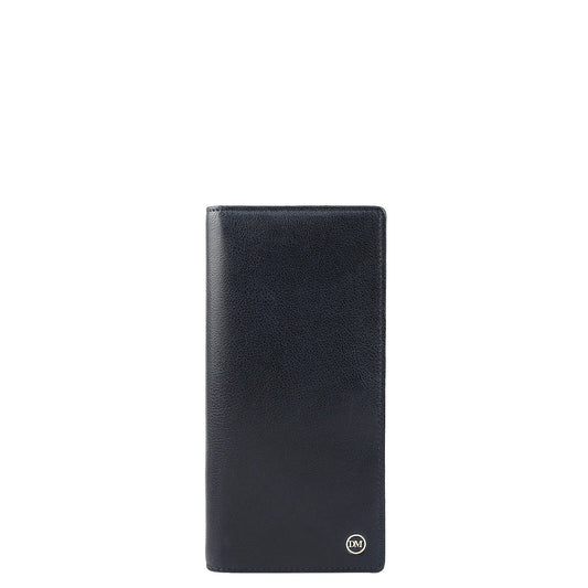 Navy Bifold Leather Mens Wallet