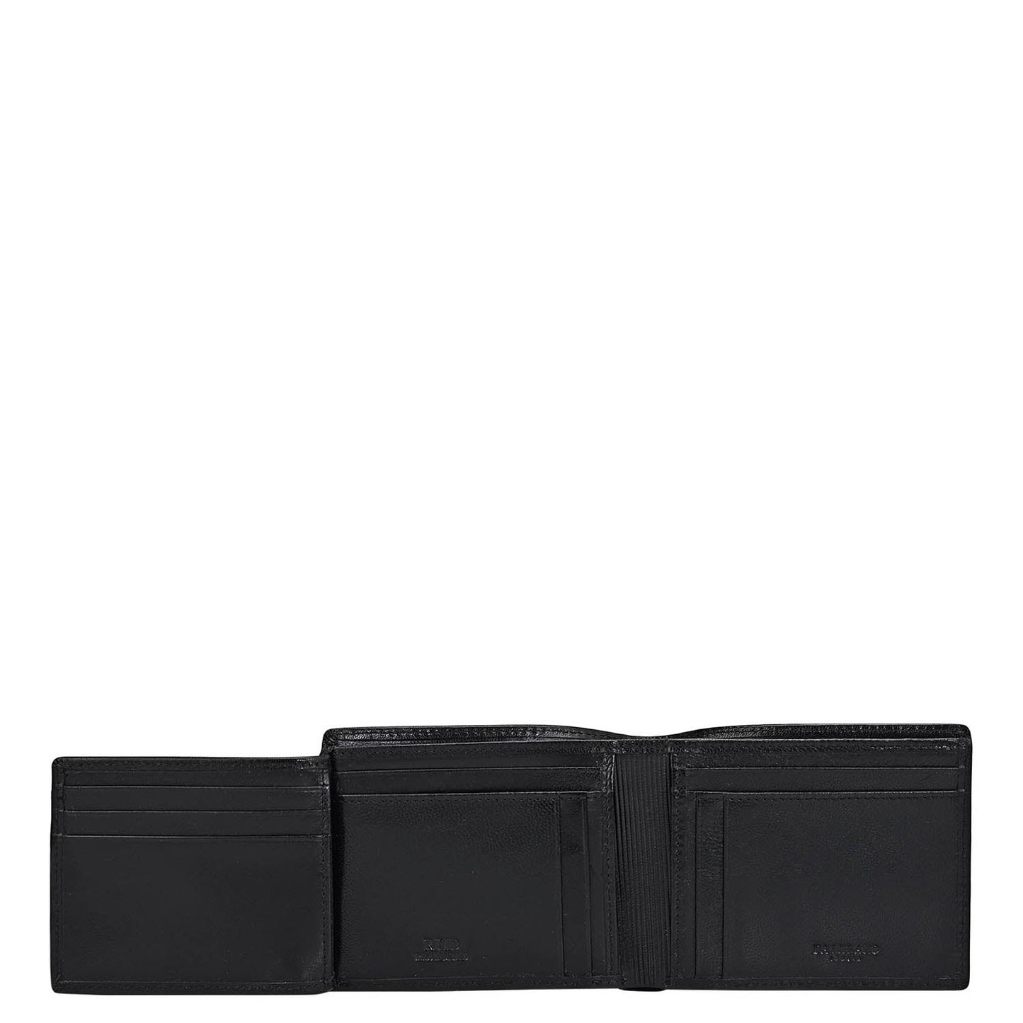 Black Bifold Leather Mens Wallet
