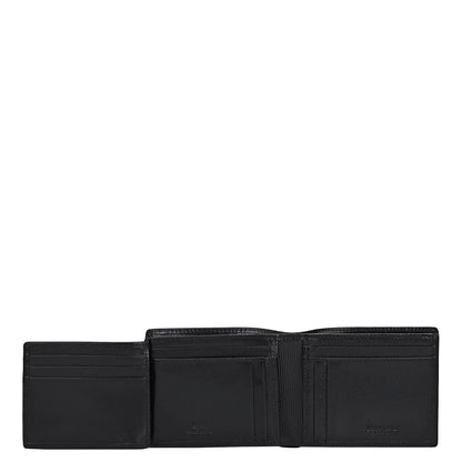 Black Bifold Leather Mens Wallet