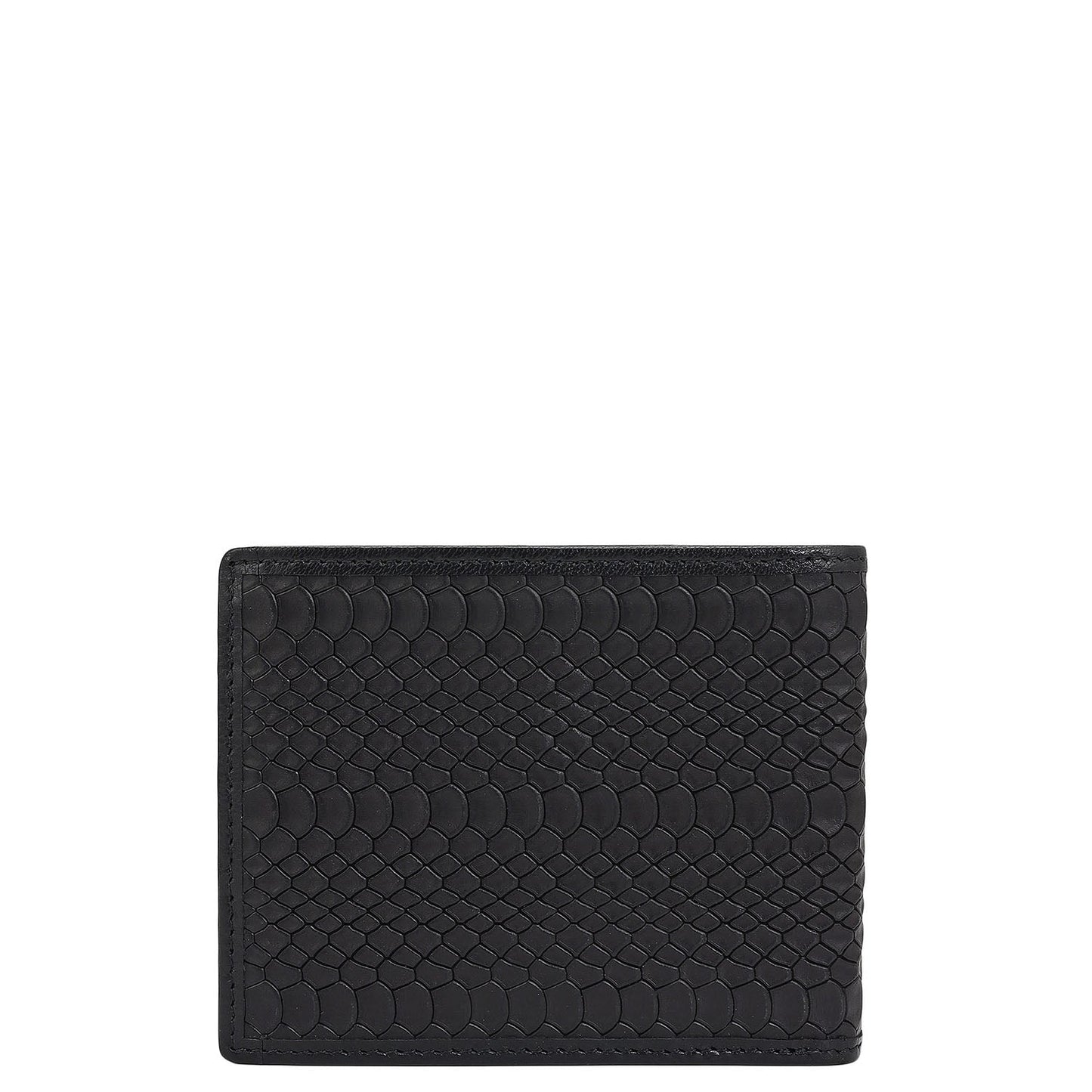 Black Bifold Leather Mens Wallet
