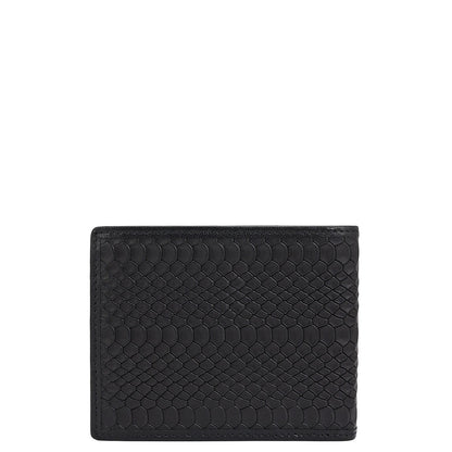 Black Bifold Leather Mens Wallet