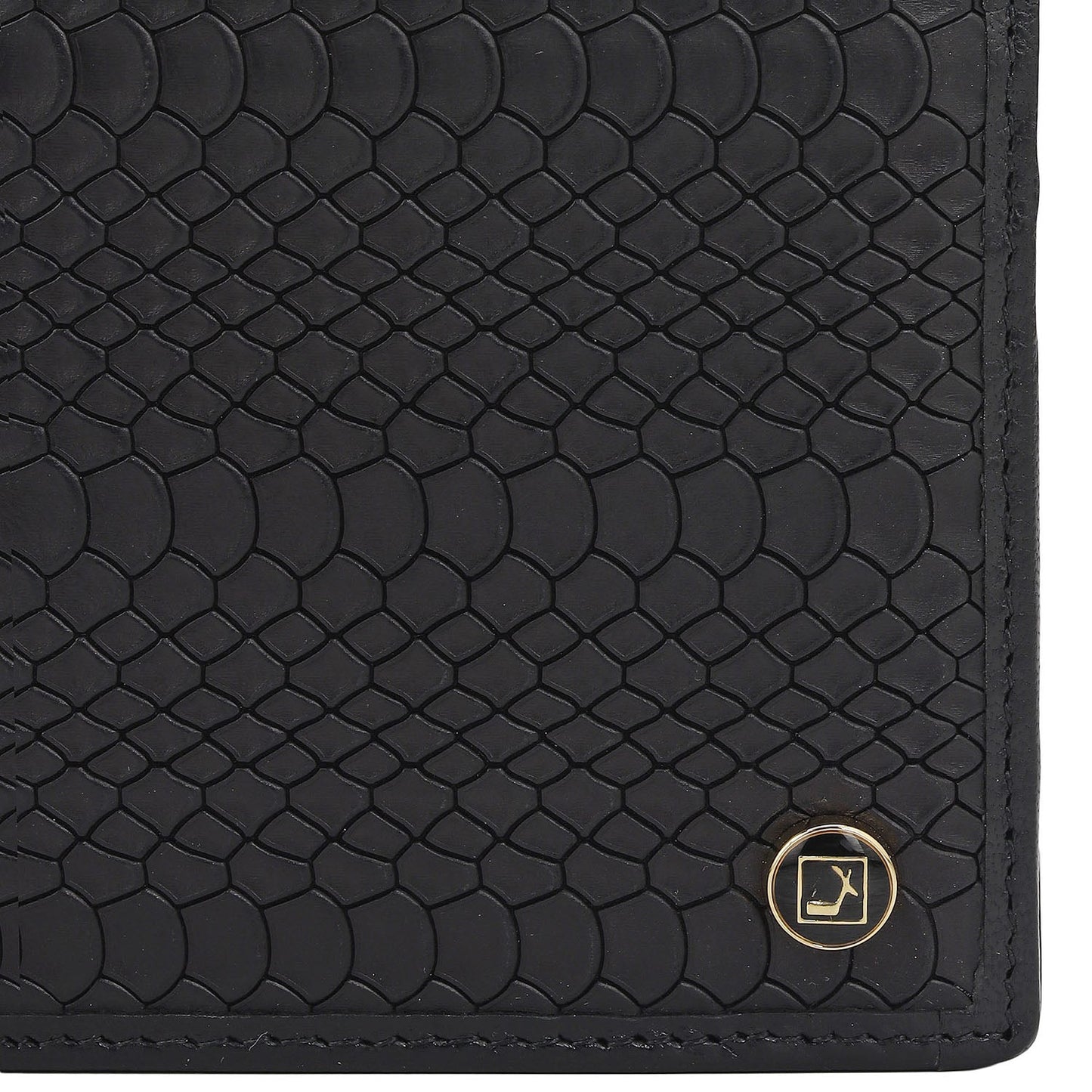 Black Bifold Leather Mens Wallet