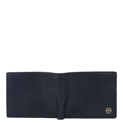 Navy Bifold Leather Mens Wallet
