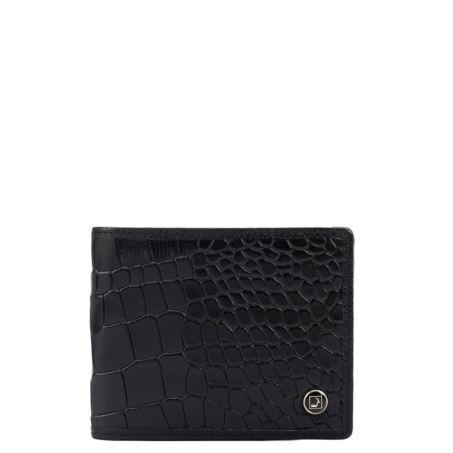 Black Bifold Leather Mens Wallet
