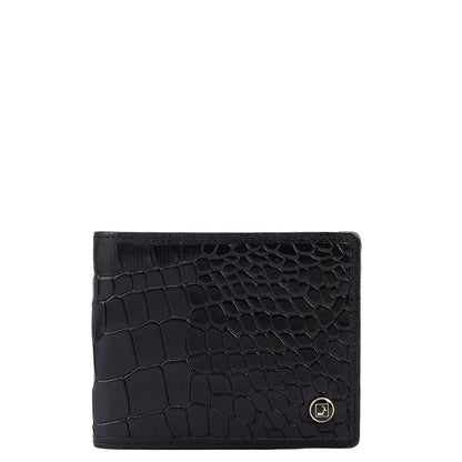 Black Bifold Leather Mens Wallet