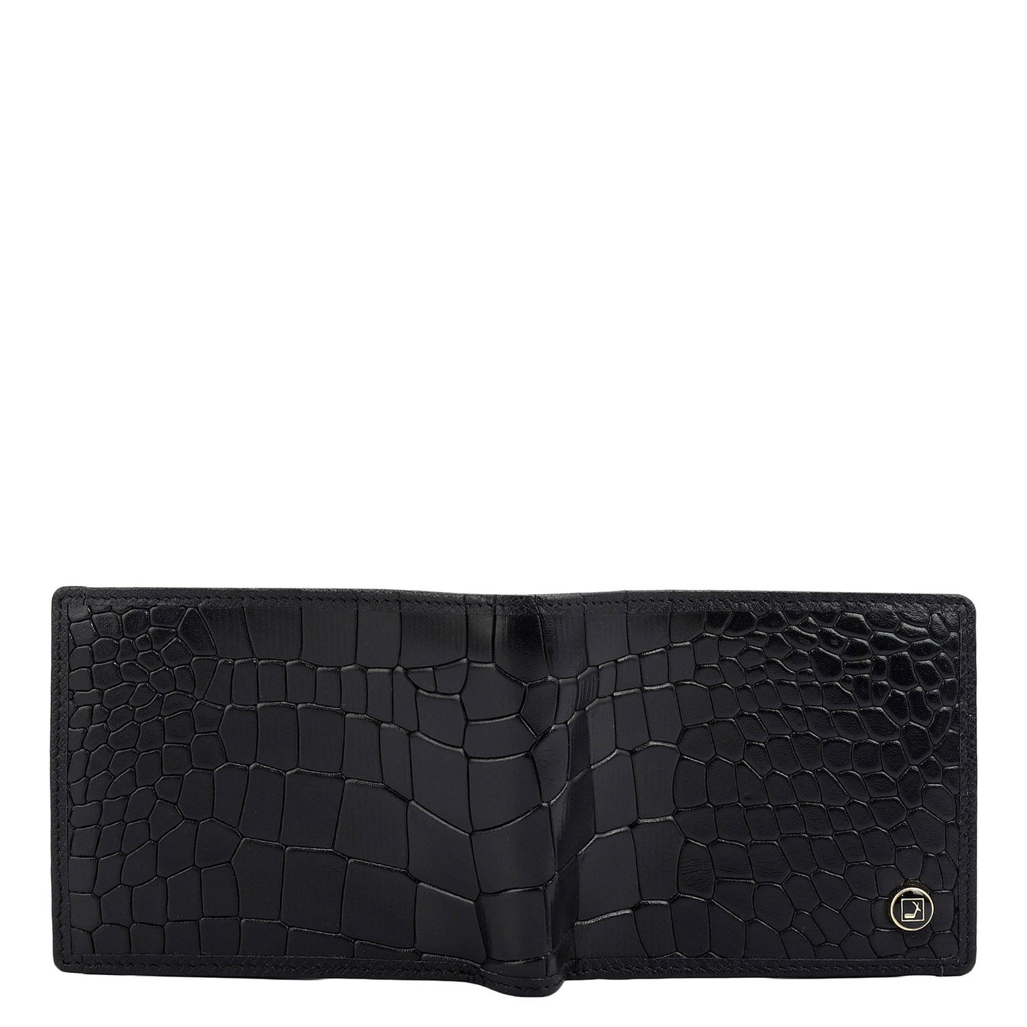 Black Bifold Leather Mens Wallet