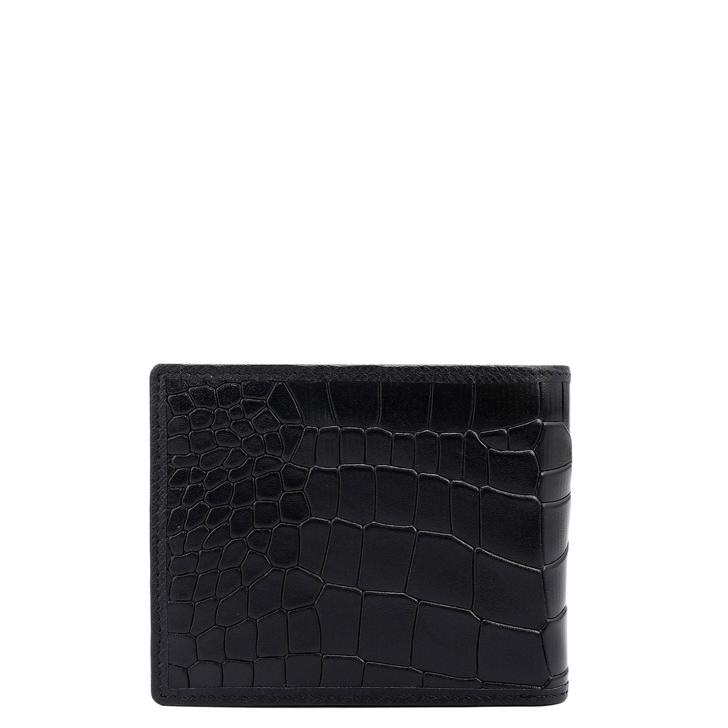 Black Bifold Leather Mens Wallet