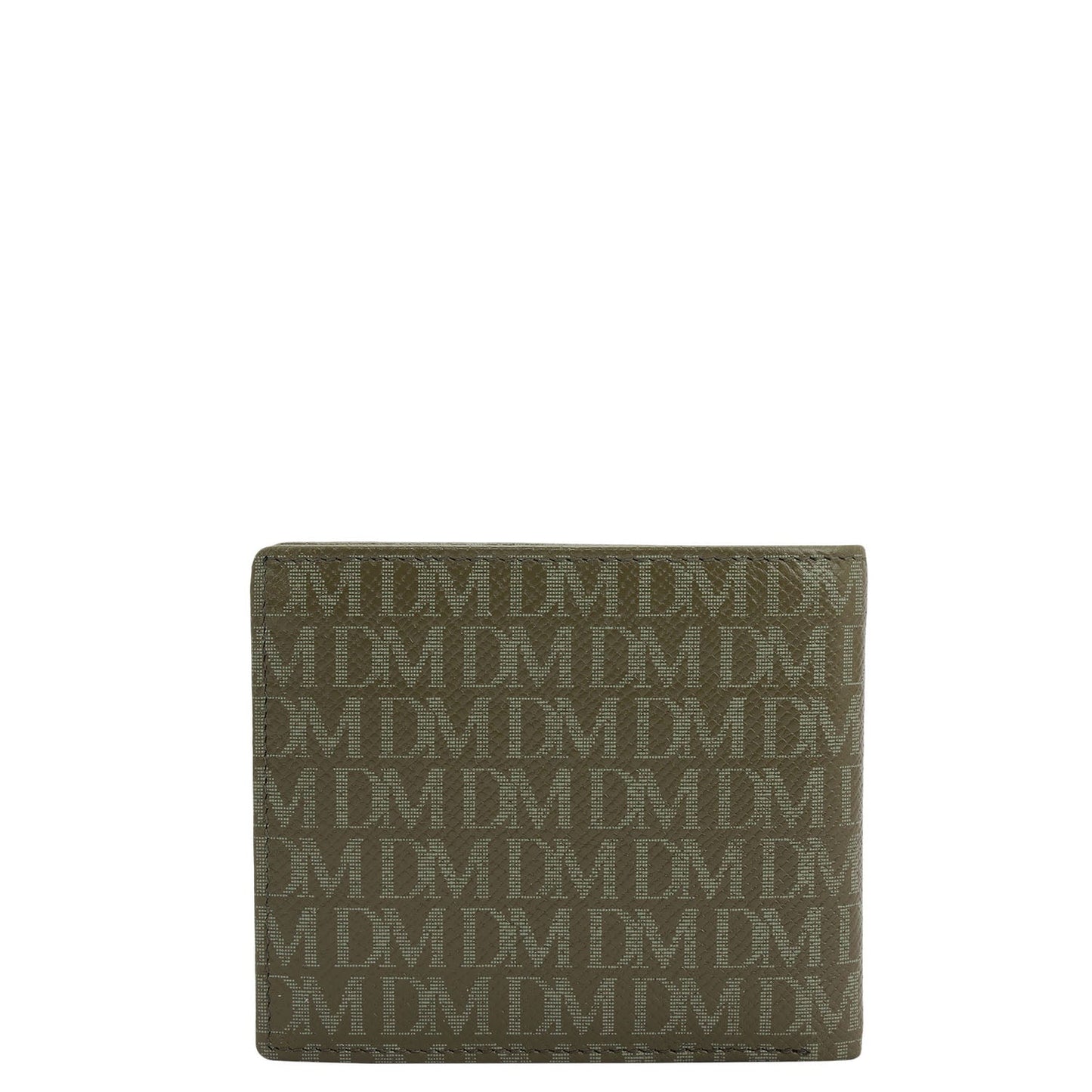 Military Green Bifold Leather Mens Wallet