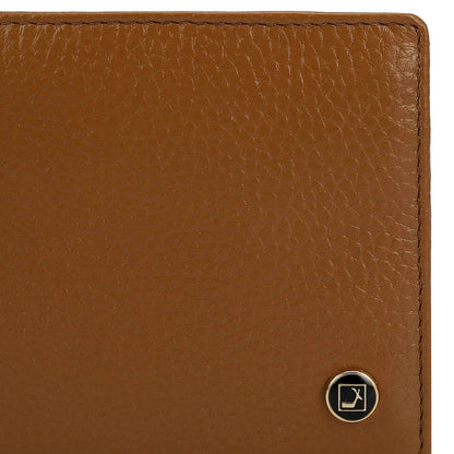 Caramel Bifold Leather Mens Wallet