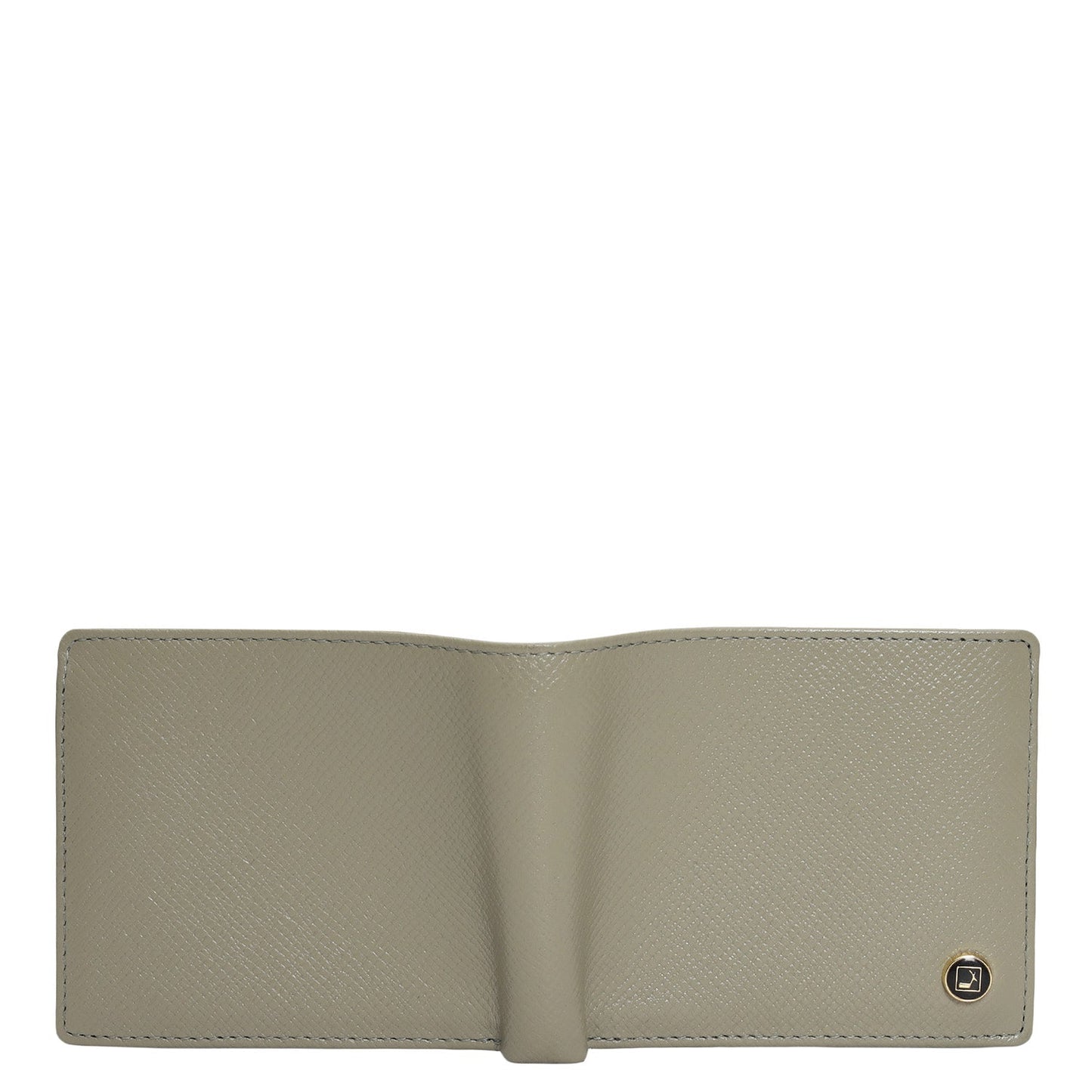 Stone Grey Bifold Leather Mens Wallet