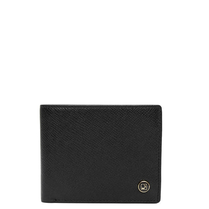 Black Bifold Leather Mens Wallet