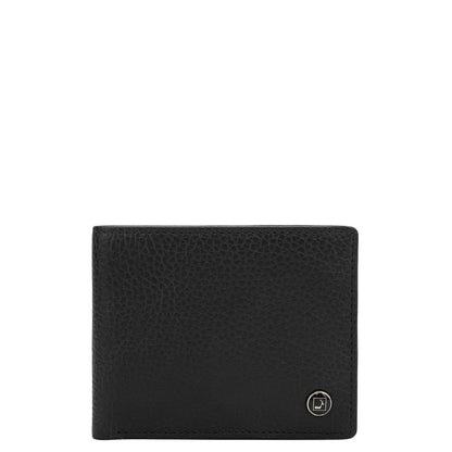 Black Bifold Leather Mens Wallet