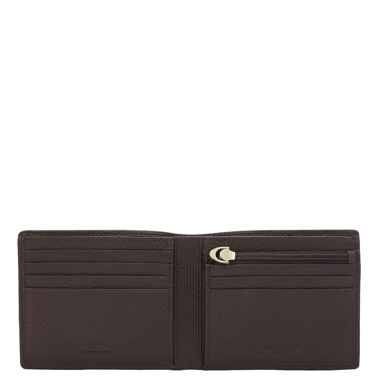 Chocolate Bifold Leather Mens Wallet